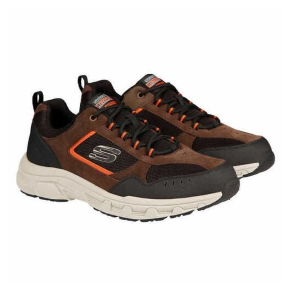 Skechers Ultra Trek Men’s Size 10 Brown Black Memory Foam Outdoor Hiking Sneaker
